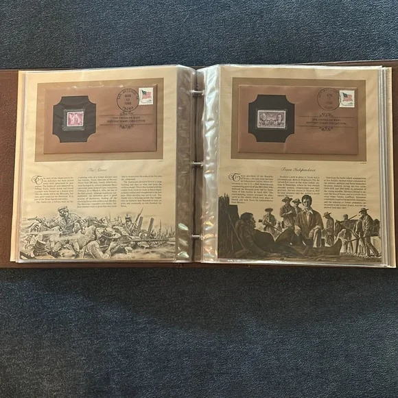 Vintage U.S.A. Stamp Collection Album